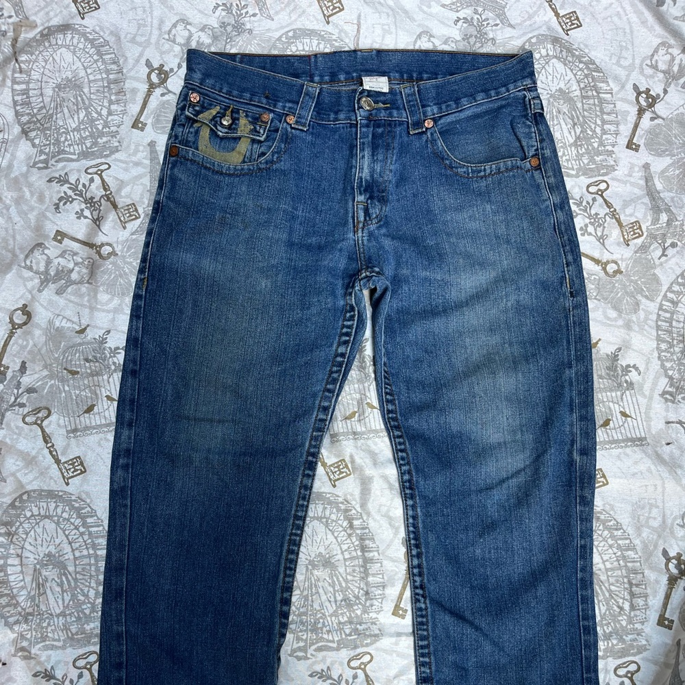 True Religion Blue Relaxed Jeans